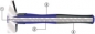 Preview: TECWERK Schlosserhammer 300g Stiel-L.300mm 3K-Stiel m.Stahlschutzhülse