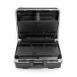 Preview: Schalenkoffer B470xT200xH365mm 34,3 l ABS-Kunststoff Alu-Rahmen Modul-Lamellen