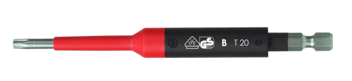 felo VDE Safety Bit E 6,3 1000V TORX® T 20 x 125