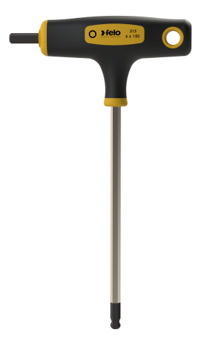 Felo T-Griff mit Seitenabtrieb HEX Kugelkopf 6 mm x 150