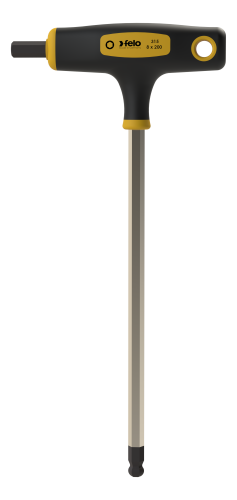 Felo T-Griff mit Seitenabtrieb HEX Kugelkopf 8 mm x 200