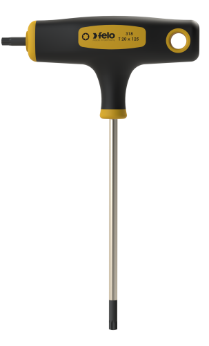 felo T-Griff mit Seitenabtrieb TORX® T 20 x 125