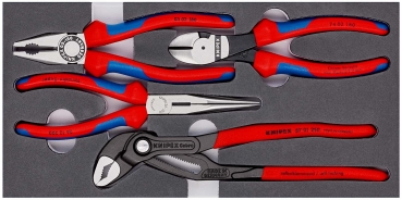 Knipex Werkstatt Zangen-Set in Schaumstoffeinlage