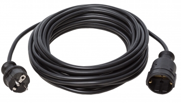 Verlängerungskabel schwarz 10Meter 230V IP20 Innenbereich