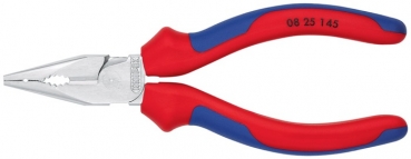 Knipex Spitz-Kombizange145mm, Kopf verchromt, 2K-Griff