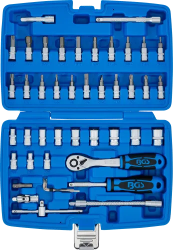 BGS 1/4" Steckschlüssel-Satz mit Zollgrößen 46-tlg.