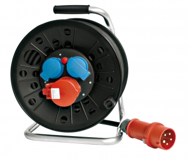 TOP-LINE 400V Kabeltrommel H07-RN-F 5G1.5-CEE 25m Gummikabel Bügelgestell