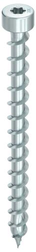 HECO-TOPIX-plus 6 x 200, Zylinderkopf, T-Drive, T-30, Vollgewinde, verzinkt blau