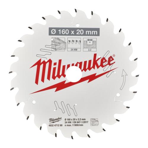 Milwaukee Kreissägeblatt Ø160x20x2,2mm Z24