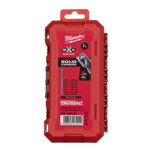 Milwaukee SDS-Plus Hammerbohrerkassette MX4 (7-tlg)