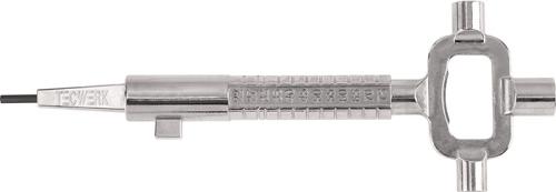 TECWERK Bauschlüssel Uni für PZ-Schlösser Stahl mn.