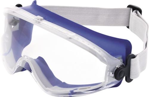 TECWERK Vollsichtschutzbrille DAYLIGHT TOP EN 166 Rahmen blau, Scheibe klar