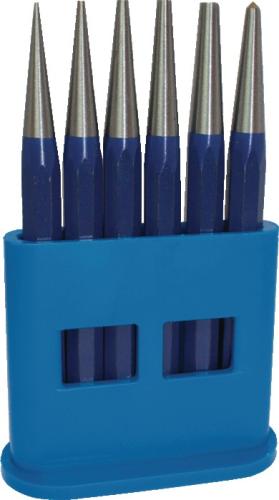 TECWERK Durchtreiber-Satz 6 teilig 1-2-3-4-5 + Körner