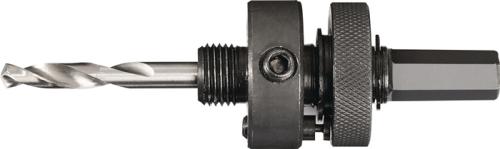 TECWERK Aufnahmeschaft 6-KT 11,0 mm mit Zentrierbohrer Lochsägen 32 - 152 mm