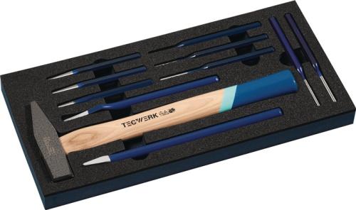 TECWERK  Werkzeugmodul 11-tlg.1/3-Modul Schlagwerkzeuge