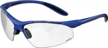 Promat Schutzbrille DAYLIGHT PREMIUM EN 166 Bügel dunkelblau,Scheibe klar PC