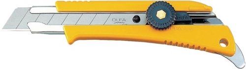 Olfa  Cuttermesser 18mm Abbreckhline mitFeststellrad