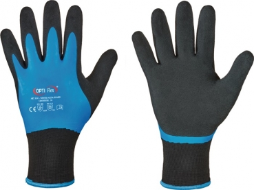 Handschuhe Winter Aqua Guard Größe 8-11 schwarz/blau EN 388, EN 511 PSA-Kategorie II OPTIFLEX