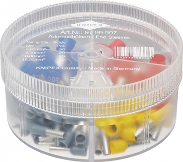 Knipex Aderendhülsenbox 100-tlg.4,0-16,00mm² Ku.-Box