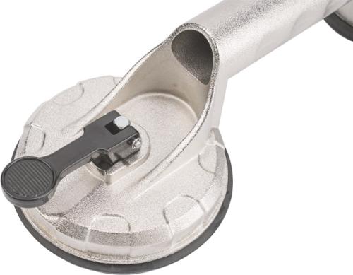 TECWERK Saugheber Tragfähigkeit 80 kg Kopf-Ø 118 mm 2 Köpfe Alu