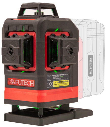 Futech Multicross 360° 4D 18VAkku MAX Electronic Linienlaser