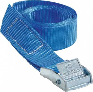 PROMAT Zurrgurt 5er-Pack DIN EN 12195-2 Länge 1 m Breite 25 mm mit Klemmschloss LC U 250 daN