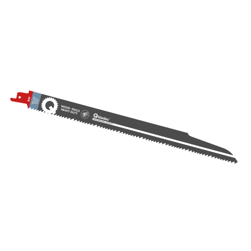 Qblades Säbelsägeblatt, Holz mit Nägeln, BIM, 5/8tpi - 300mm 5er-Pack