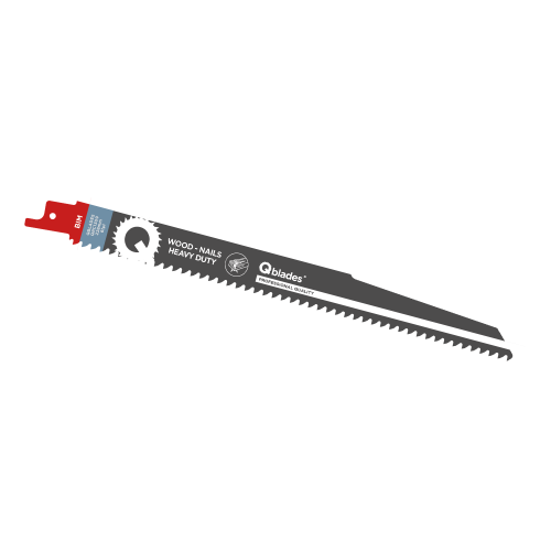 Qblades Säbelsägeblatt, Holz mit Nägeln, BIM, 6tpi - 228mm 5er-Pack