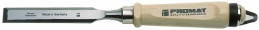 Stechbeitel Schneidenbreite 8 mm mit Zwinge Weißbuchenheft Ulmer Form CV-Stahl PROMAT