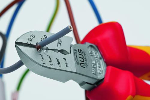 NWS 4 in 1 VDE 190mm Abisolier-Seitenschneider 1,5/2,5qmm