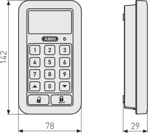 Bluetooth®-Tastatur HomeTec Pro CFT3100 weiß