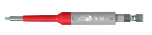 felo VDE Safety Bit E 6,3 1000V Square SQ 1 x 125