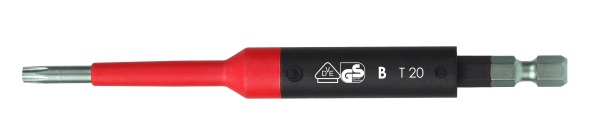 felo VDE Safety Bit E 6,3 1000V TORX® T 20 x 125