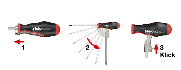 felo smart EVO 13-tlg- Wechselklingensatz in der XL-Strongbox