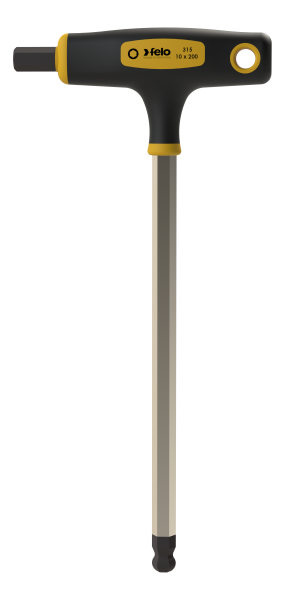 Felo T-Griff mit Seitenabtrieb HEX Kugelkopf 10 mm x 200