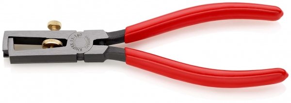 Knipex Abisolierzange L.160mm pol.Ku.-Überzug m.Öffnungsf.