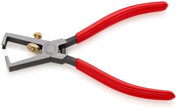 Knipex Abisolierzange L.160mm pol.Ku.-Überzug m.Öffnungsf.