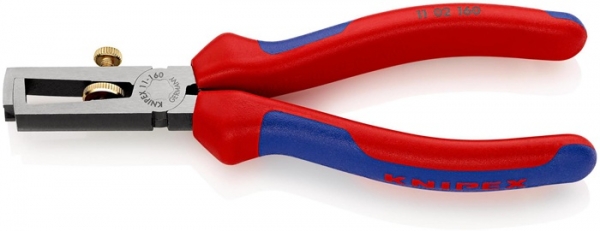 Knipex Abisolierzange L.160mm pol.Mehrkomp.-Hüllen m.Öffnungsf.