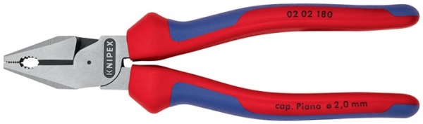 Knipex Kraft-Kombizange, Kopf poliert, 2K-Griff