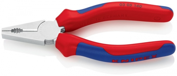 Knipex Kombizange, Kopf verchromt, 2K-Griff
