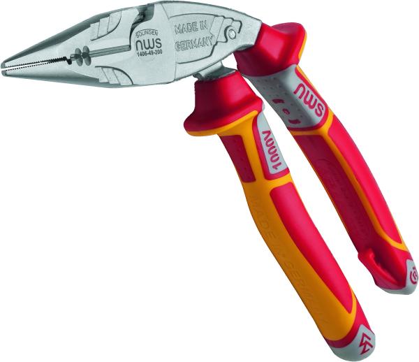 NWS VDE 45° Flach.-/Spitz.-/ Abisolier - Kombizange ErgoMulti