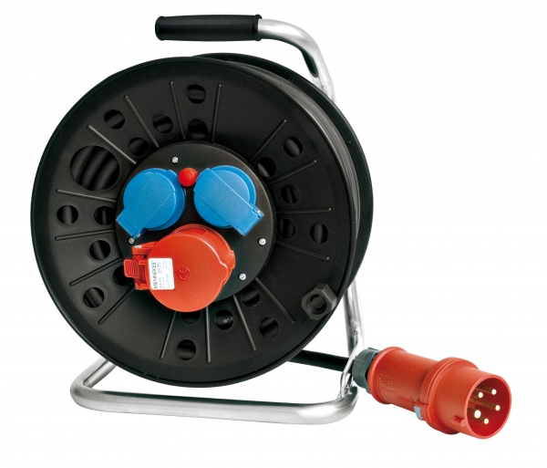 TOP-LINE 400V Kabeltrommel H07-RN-F 5G1.5-CEE 25m Gummikabel Bügelgestell