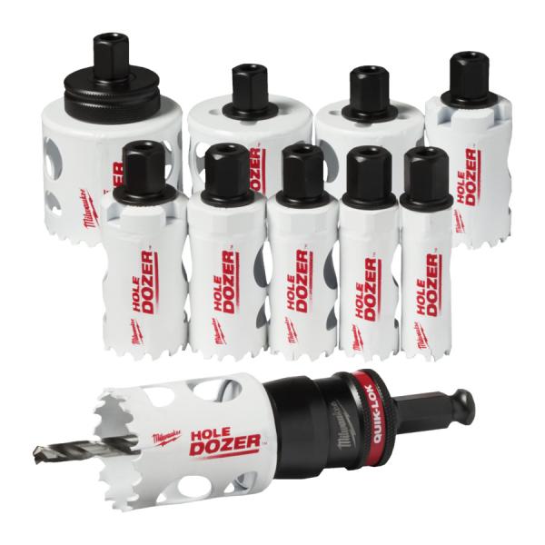 Milwaukee HOLE DOZER Lochsägen-Set QUIK-LOK 13tlg