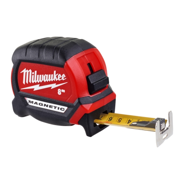 Milwaukee Premium-Bandmaß 8 m, 27mm breit magnetisch
