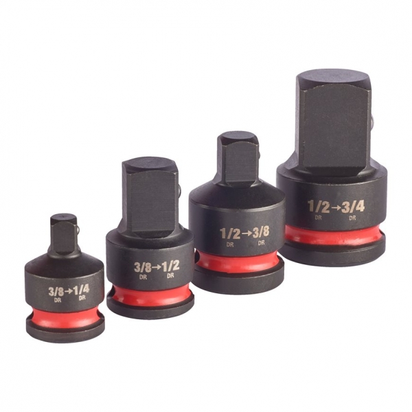 Milwaukee SHOCKWAVE Adaptersatz 1/2" u. 3/8" Set 4-tlg.