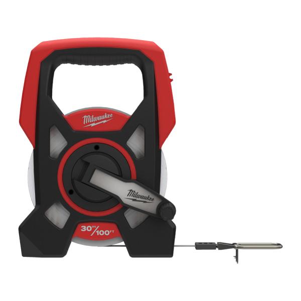 Milwaukee Maßband 30m mit offenem Rahmen und Kombihaken