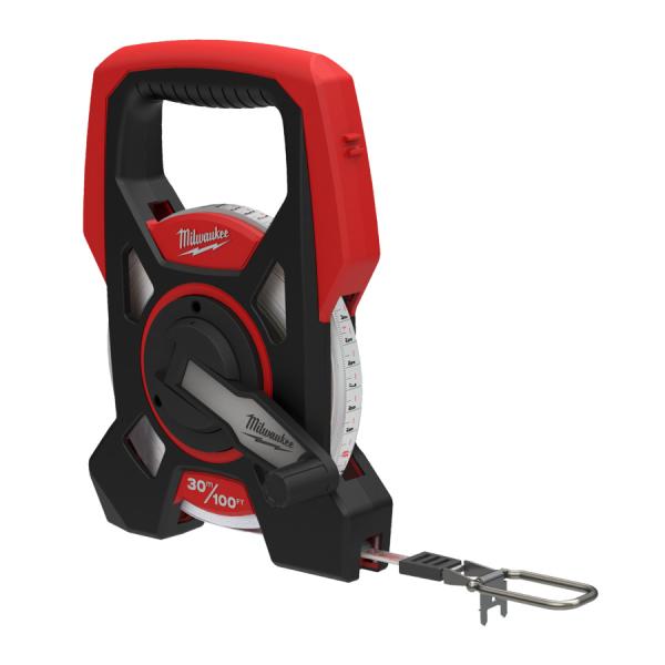 Milwaukee Maßband 30m mit offenem Rahmen und Kombihaken