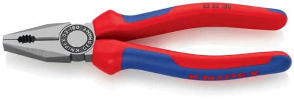 Knipex Kombizange, Kopf poliert, 2K-Griff
