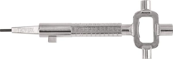 TECWERK Bauschlüssel Uni für PZ-Schlösser Stahl mn.