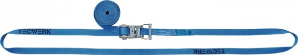 TECWERK Zurrgurt DIN EN 12195-2 Länge 6 m Breite 25 mm mit Ratsche LC U 1500 daN